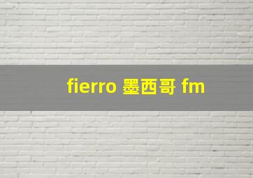 fierro 墨西哥 fm